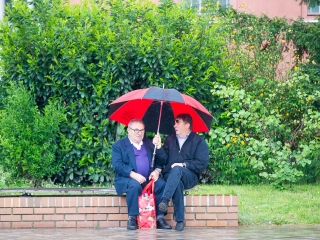 A Lorántffy iskola diákjainak ballagása a főtéren - fotó: Ónodi Zoltán