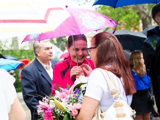 A Lorántffy iskola diákjainak ballagása a főtéren - fotó: Ónodi Zoltán