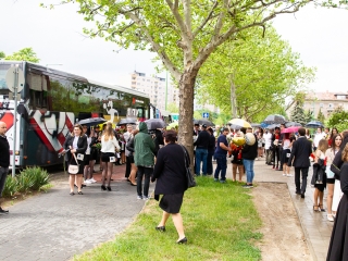 A Lorántffy iskola diákjainak ballagása a főtéren - fotó: Ónodi Zoltán