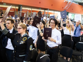 Diplomaátadó az egyetemen (2019) - fotó: Ónodi Zoltán