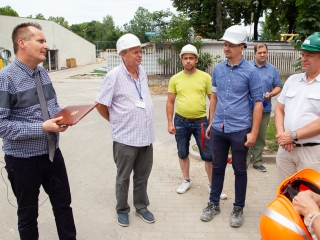 Uszodafelújítás - Polgármesteri bejárás - fotó: Ónodi Zoltán