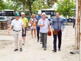 Uszodafelújítás - Polgármesteri bejárás - fotó: Ónodi Zoltán