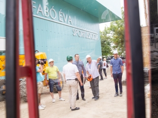 Uszodafelújítás - Polgármesteri bejárás - fotó: Ónodi Zoltán