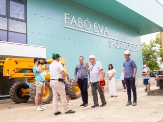 Uszodafelújítás - Polgármesteri bejárás - fotó: Ónodi Zoltán