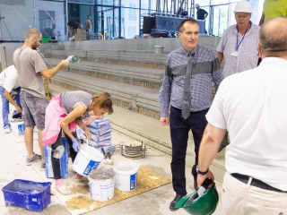 Uszodafelújítás - Polgármesteri bejárás - fotó: Ónodi Zoltán