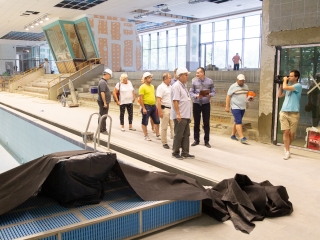 Uszodafelújítás - Polgármesteri bejárás - fotó: Ónodi Zoltán