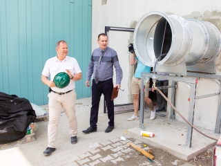 Uszodafelújítás - Polgármesteri bejárás - fotó: Ónodi Zoltán