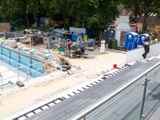 Uszodafelújítás - Polgármesteri bejárás - fotó: Ónodi Zoltán