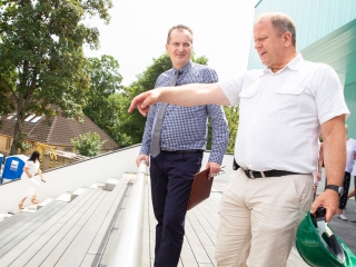 Uszodafelújítás - Polgármesteri bejárás - fotó: Ónodi Zoltán