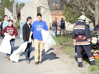 Szemétszedés a Duna-parton - fotó: Sándor Judit