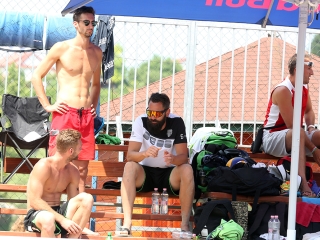 Strandröplabda a Szalki-szigeten - fotó: Sándor Judit