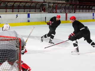 DAB első jeges edzés - fotó: Ónodi Zoltán