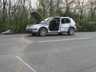 Karambol a 6-os úton - fotó: Ónodi Zoltán