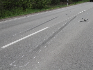 Karambol a 6-os úton - fotó: Ónodi Zoltán