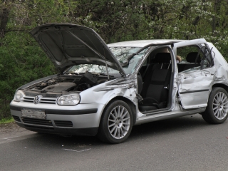 Karambol a 6-os úton - fotó: Ónodi Zoltán