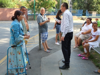 Vízosztás a városban - fotó: Ónodi Zoltán