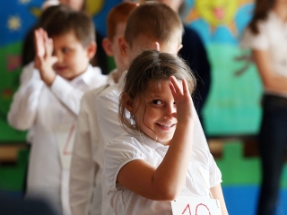 Elsősavató a Szabó Magda iskolában - fotó: Sándor Judit