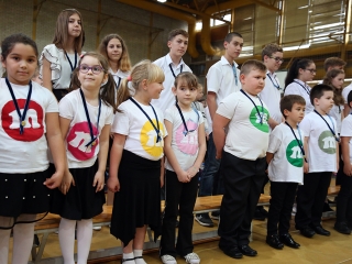 Elsősavató az Arany iskolában (2019) - fotó: Sándor Judit