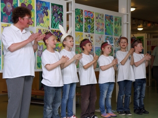 Rajzkiállítás az Arany Iskolában - fotó: Sándor Judit