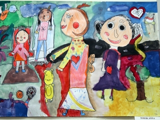 Rajzkiállítás az Arany Iskolában - fotó: Sándor Judit