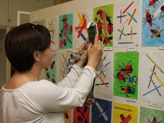 Rajzkiállítás az Arany Iskolában - fotó: Sándor Judit