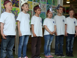 Rajzkiállítás az Arany Iskolában - fotó: Sándor Judit