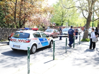 Lövöldözés a kórháznál - fotó: Ónodi Zoltán