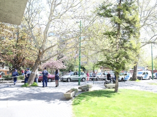 Lövöldözés a kórháznál - fotó: Ónodi Zoltán