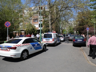 Lövöldözés a kórháznál - fotó: Ónodi Zoltán