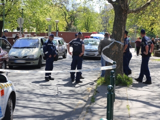 Lövöldözés a kórháznál - fotó: Ónodi Zoltán