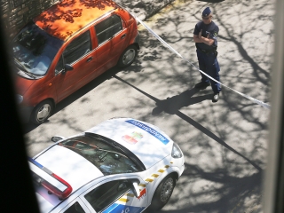 Lövöldözés a kórháznál - fotó: Ónodi Zoltán