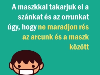 A helyes maszkviselet szabályai - fotó: 