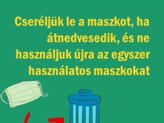 A helyes maszkviselet szabályai - fotó: 