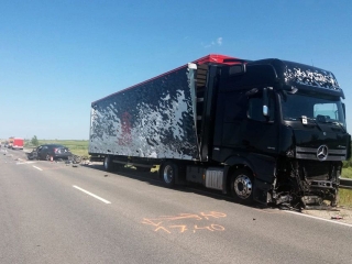 Halálos baleset a 62-es úton - fotó: 