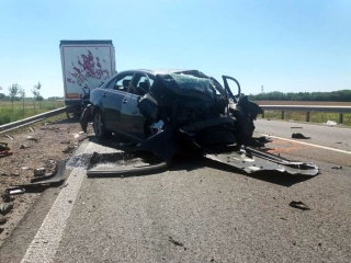 Halálos baleset a 62-es úton - fotó: 