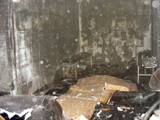 Tűz a Fabó Éva Sportuszodában - fotó: 