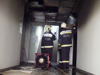 Tűz a Fabó Éva Sportuszodában - fotó: 