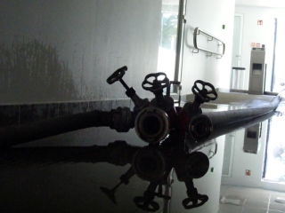 Tűz a Fabó Éva Sportuszodában - fotó: 