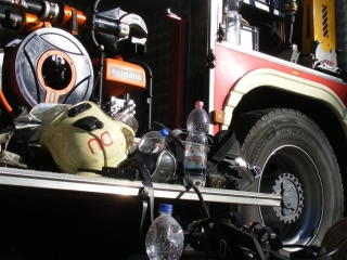 Tűz a Fabó Éva Sportuszodában - fotó: 