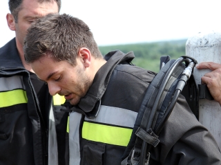 Erőpróba tűzoltóknak - fotó: Sándor Judit