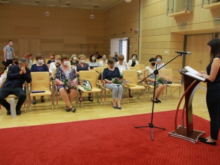 Pedagógusdíjak átadása a díszteremben - fotó: 