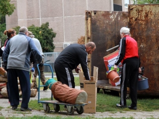 Lomtalanítás a Római városrészben - fotó: 