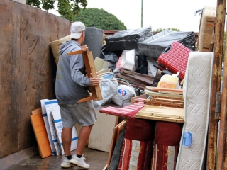 Lomtalanítás a Római városrészben - fotó: 