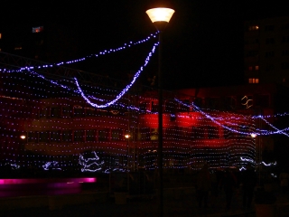 Adventi fények a Városháza téren - fotó: 