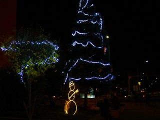 Adventi fények a Városháza téren - fotó: 