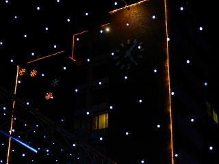 Adventi fények a Városháza téren - fotó: 