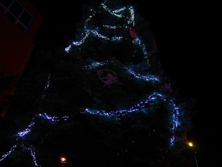 Adventi fények a Városháza téren - fotó: 