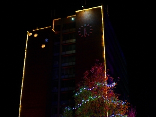 Adventi fények a Városháza téren - fotó: 