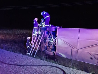 Buszbaleset a 62-es főúton - olvasói galéria - fotó: 