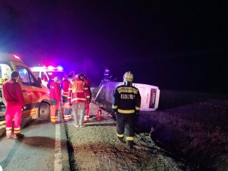 Buszbaleset a 62-es főúton - olvasói galéria - fotó: 